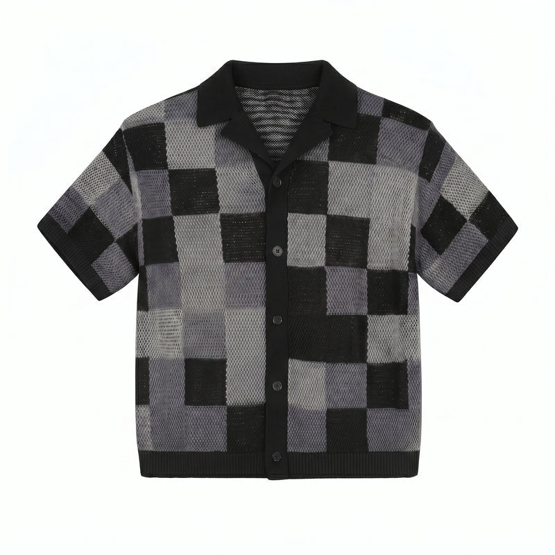 Ensemble jacquard damier