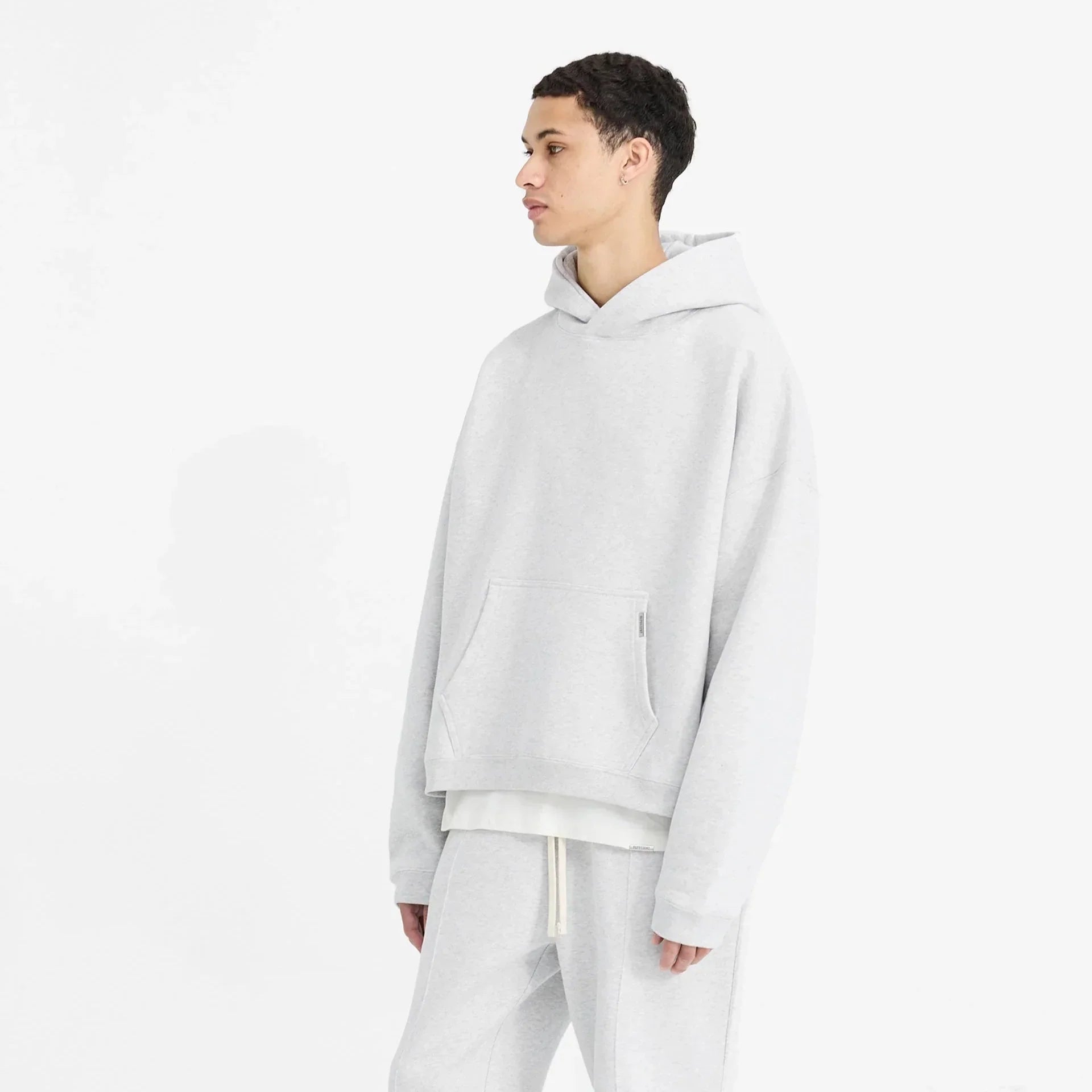 Initial Boxy Hoodie G.R.A.Y